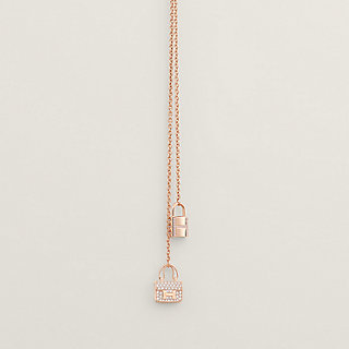 ロングネックレス 《アミュレット》 コンスタンス - ピンク